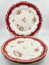 SET OF 3 FINE EARLY 19th CENTURY UNMARKED ANTIQUE FLORAL DINNER PLATES; 791 picture