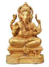 Ganesha Brass Statue Figurine Ganesh Ji Religious Sculpture Idol Showpiece 8.5