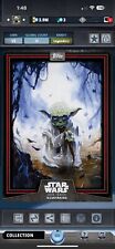 Star Wars Card Trader 2018 (10cc) Red Card Trader Illustrated- Yoda picture