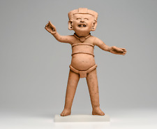 Mexico Remojadas Standing Male Smiling Figure w/ Arms Extended Pre-columbian Art picture