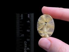 RUTILATED QUARTZ Cabochon - Star Rutile w Hematite, Oval - Gemstones, Jewelry Ma picture