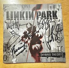 LINKIN PARK BAND SIGNED AUTOGRAPH CHESTER BENNINGTON RARE HYBRID THEORY CD ART picture