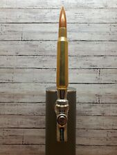 Handmade Beer Tap Handle Upcycled Brass Real 50 Caliber Bullet Keg Bar Man Cave picture
