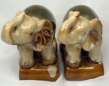 Set of (2) Vintage Porcelain Elephant  Figurines  4.5