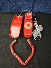 Vintage Bell System Western Electric Burgundy Rotary Dial Trimline Desk Phone picture