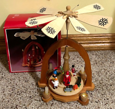 Vintage Wooden German Style Candle Windmill Pyramid Christmas Santa Toys *READ* picture