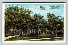 Manistique MI-Michigan, Schoolcraft County Court House, Antique Vintage Postcard picture