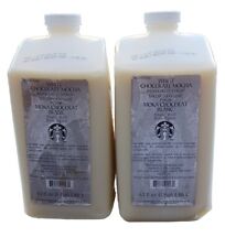  2 X Starbucks WHITE CHOCOLATE MOCHA Flavoured Syrup Base 1.86L BB October 2023 picture