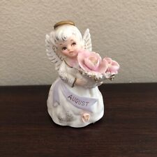 Vintage Lefton Birthday Angel Girl Figurine August picture