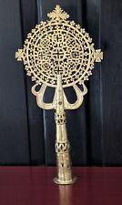 Ethiopian Handmade Brass Processional Cross Orthodox Coptic Christian,Home Decor picture