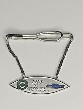 Rare 1958 CHEVROLET Sterling Safety Tie Bar - Baltimore Green Cross For Safety  picture