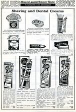 1938 Print Ad JB Williams, Colgate, Cabot's, Blue Ribbon Shaving & Dental Cream picture
