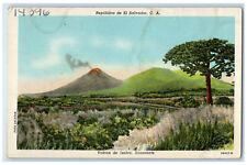 c1940's Izalco Volcano Sonsonate Republic of El Salvador CA Postcard picture