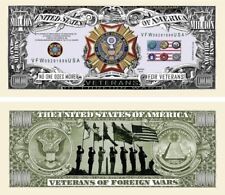 ✅ VFW Veterans of Foreign Wars 100 Pack Collectible Novelty Money Dollar Bills ✅ picture