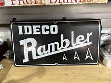 Nice Original Black/ White IDECO Rambler Work Over Rig Sign picture