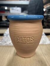 New Olmeca Altos 100% Agave Tequila Terra Cotta Pottery Cantaritos Cup Mug 4.5