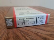 NEW OLD STOCK Nelson KJV Pocket Gift Bible #73 1970's picture