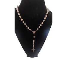 Antique Exceptional Uniquely Faceted Crystal Rosary Necklace (A2873) picture