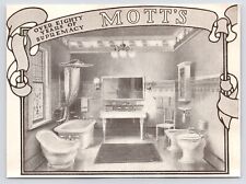 1880s J.L Mott Mott's Bathroom Interior Victorian Era Decor Art Antique Print Ad picture