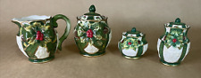 Vintage Cosmos Holly Sugar and Creamer & Salt/Pepper Shaker picture