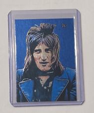 Rod Stewart Platinum Plated Limited Artist Signed “Rock Icon” Trading Card 1/1 picture