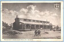 VTG 1918 Postcard WWI Soldier Barracks 15th Reg Jackson/Columbia SC KofC Censor picture