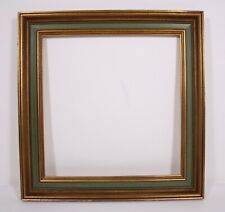Gilt Gold Drab Green 17.75x17.5 Wood Frame for 14 x 13.75 Art Painting Print  picture
