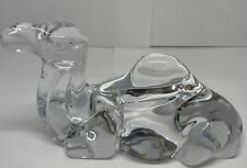 Vintage Daum France Sitting Camel Crystal Mint Condition Extremely Rare Signed picture