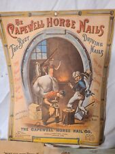 3ea Antique Capewell Horse Nail Co. Calendars and Company Advertisement Original picture
