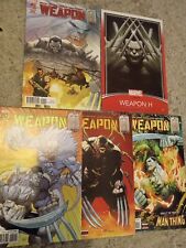 Weapon H Marvel Comic Book Lot #s 1-4 & #1 Trading Card Variant picture