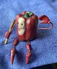 Shelf Sitter Anthropomorphic Red Bell Pepper Collections Etc. Resin Cook Spatula picture