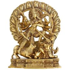 Goddess Devi Durga Maa Idol Brass Statue for Dussehra Puja Hindu Festival 12