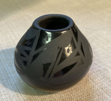 Santa Clara Pueblo Blackware Pot by Birdell Bourdon picture