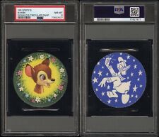 EXTREMELY RARE 1951 PEPY'S BAMBI DONALD'S CIRCULAR SNAP CARD PSA 8 NM-MINT picture