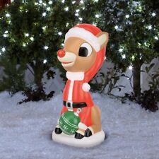 Gemmy Rudolph The Red Nosed Reindeer 24 Inch Lighted Christmas Blow Mold Decor picture