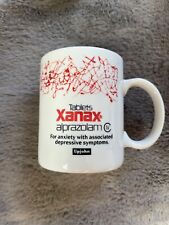 Vintage Xanax Alprazolam Coffee Mug Upjohn Pharmaceutical Rep Merch picture