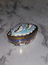 Two Swans - AUTHENTIC - Peint Main France Limoges Box NEW picture