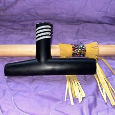 Brand New Large Black Pipestone / Steatite Ceremonial Prayer  Peace Pipe Signed picture