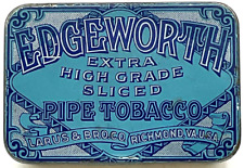 Vintage Edgeworth Pipe Tobacco Tin Tax Stamps Factory 45 Virginia Laras & Bro. picture