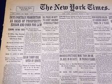 1930 MARCH 6 NEW YORK TIMES - DRYS PORTRAY PROHIBITION BASIS PROSPERITY- NT 1570 picture
