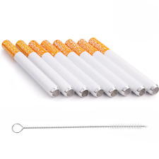8Pc One Hitter Pipe with One Brush Metal 3