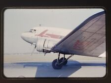 Vtg 1950s 35mm Slide - Capital Airlines Douglas DC-3 Airplane Side View picture