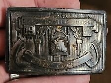 Sterling Silver 62 Grams 1953 Dairy Cattle Judging Belt Buckle Gary Caffry picture