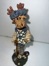 Boyds Bears & Friends Folkstone Collection Ziggy The Duffer Moose Golfer 1997 picture