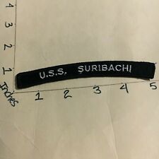US NAVY SHOULDER STRIP TAB rocker Patch USS SURIBACHI picture
