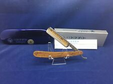 Dovo 5/8 Bocote Wood  Solingen Germany Straight Razor 24kt. Gold Etch 106 5861 picture