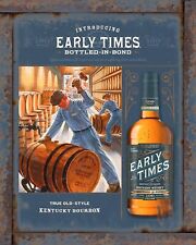 Early Times Kentucky Whiskey 8x10 Rustic Vintage Sign Style Poster picture