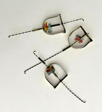 Set Of 3 Antique 1920's Tin  Shooting Gallery Carnival Target Duck Spinners picture