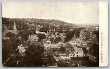 Savanna Illinois~Birdseye View~Homes~Churches~Shop~Backyards~c1910 B&W PC picture