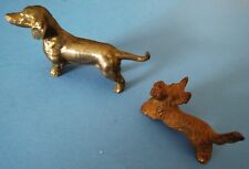 2 Vintage 1930's IRON DOG Figurines  - Japan (Lot 10) picture
